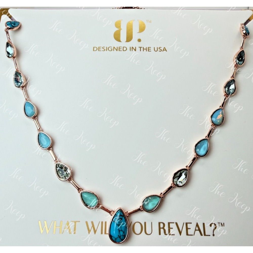 Bomb Party Jewel Candy Globe Trotter Necklace NK73891 Santa Fe Rose Gold
